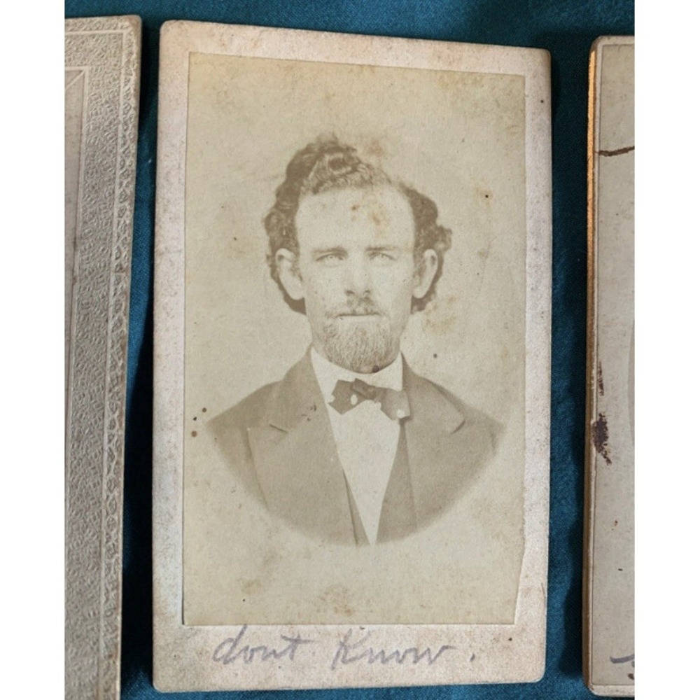 Lot of 6 Original Cabinet Card B&W Portrait Photos by Wilson, Harris & Clark - Picture 4 of 11